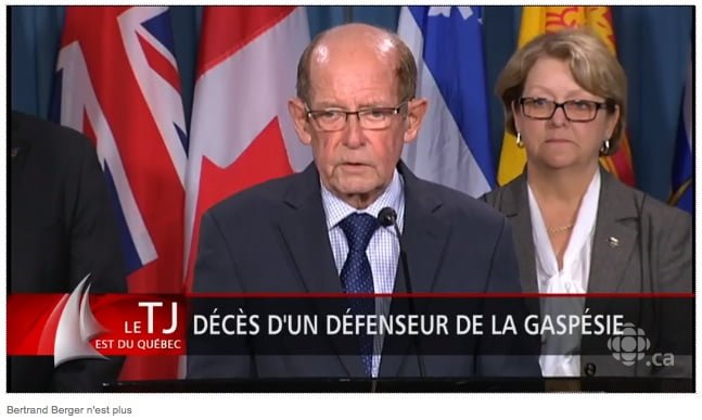 Bertrand Berger n’est plus : la Gaspésie perd un grand bâtisseur