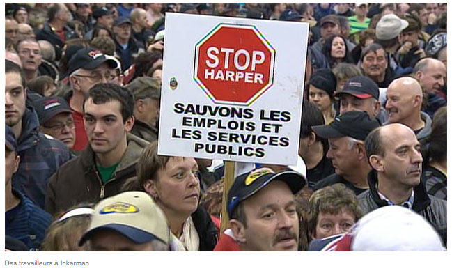 Assurance-emploi : des milliers de personnes manifestent au Nouveau-Brunswick