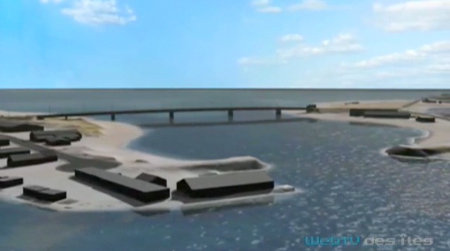 25/02/2010 : Le nouveau pont du réseau routier et développement de la pointe de Havre aux Maisons