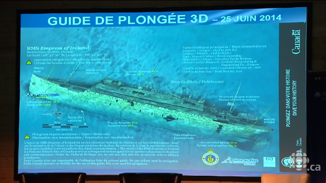 Des images inédites de l’Empress of Ireland dévoilées