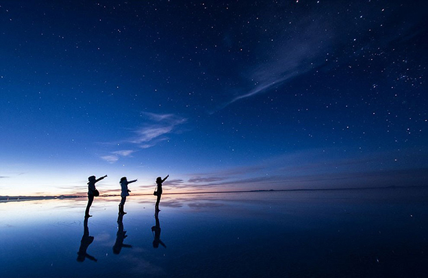 Réflexion de sel en Bolivie