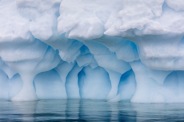 La glace bleue de l’antarctique