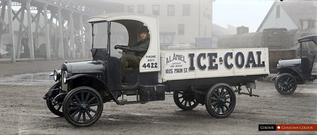 Photos colorisées des automobiles américaines des années 1910-1920