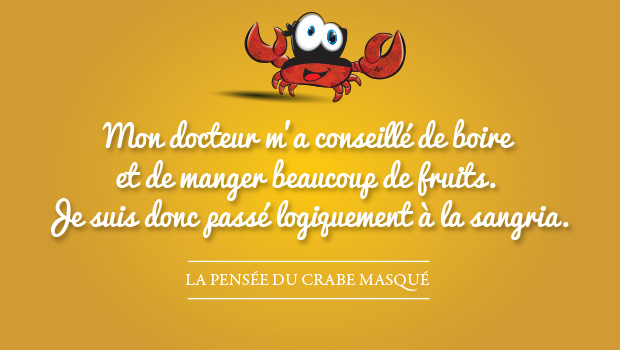 La pensée du crabe masqué