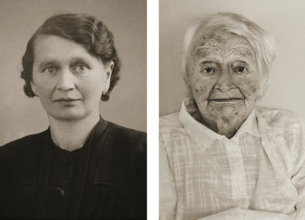 Photos de personnes en jeunes adultes et à 100 ans!