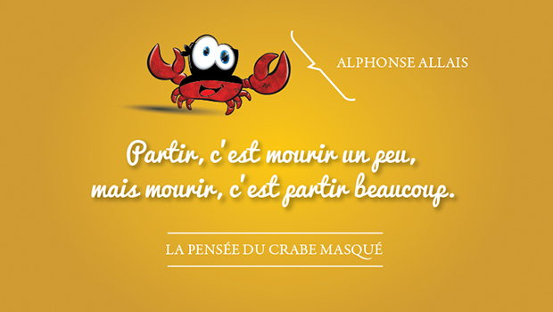 La pensée du crabe masqué