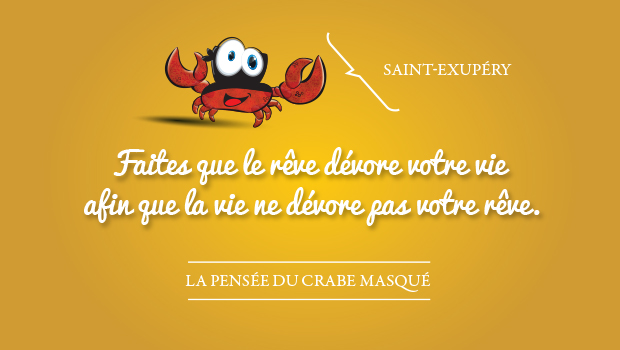 La pensée du crabe masqué