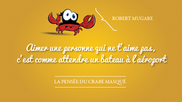 La pensée du crabe masqué