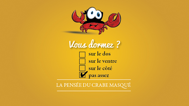 La pensée du crabe masqué