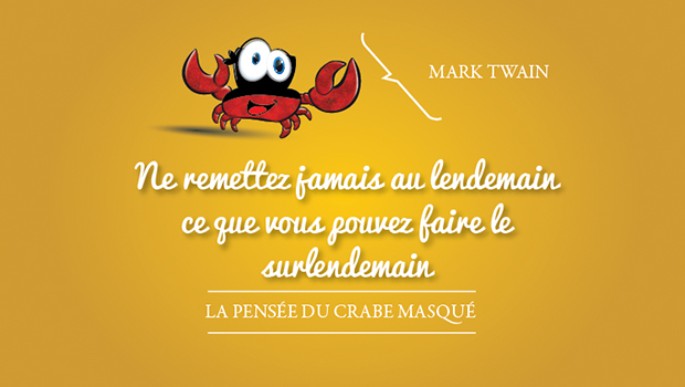 La pensée du crabe masqué