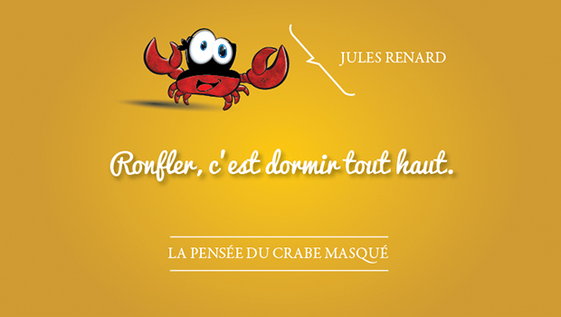 La pensée du crabe masqué