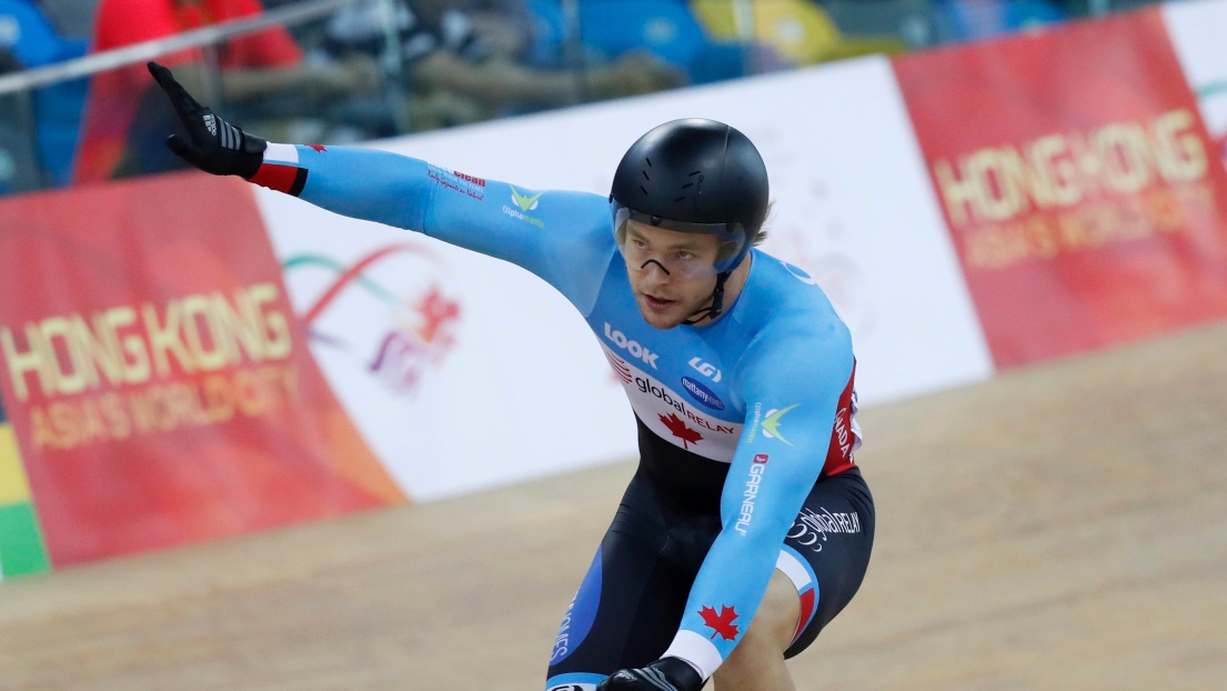 Hugo Barrette, dixième à l’épreuve du keirin, au Chili