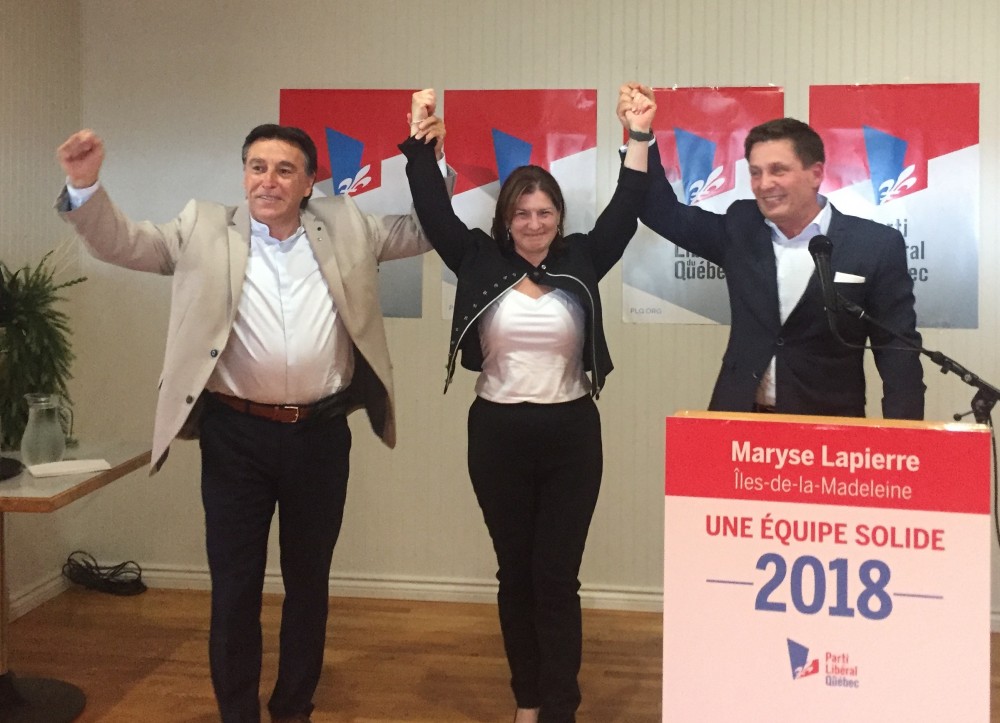 Maryse Lapierre, candidate libérale  dans la circonscription des Îles