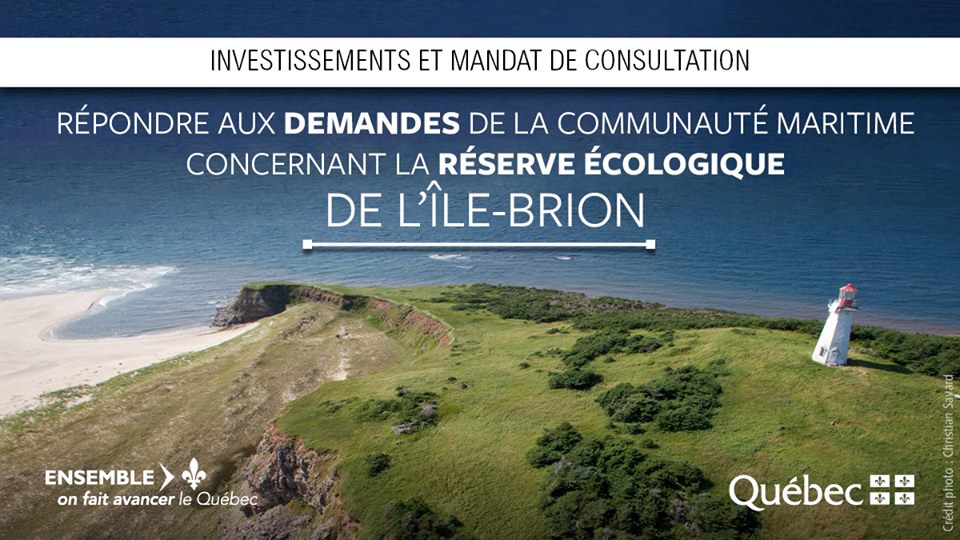 Engagement du gouvernement du Québec pour la mise en valeur de la réserve écologique de l’Île Brion