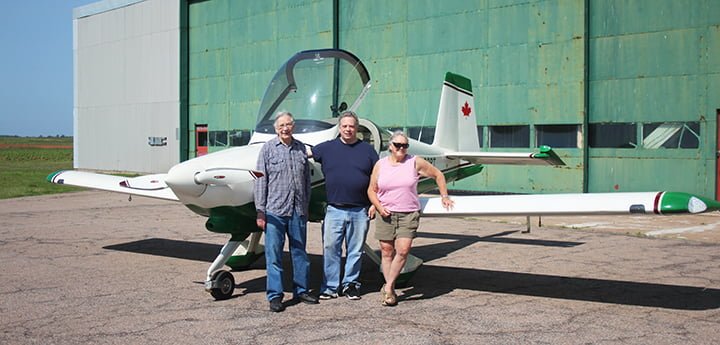 Claude Pitre a volé de l’Alberta à l’Î.-P.-É. avec l’avion qu’il a fabriqué