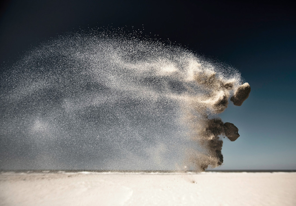 Sand comes alive and creatures are born in frozen moments of weightlessness...