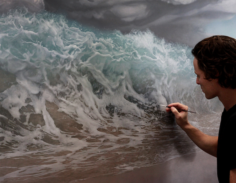 Peintures de tempête surréalistes du peintre Joel Rea