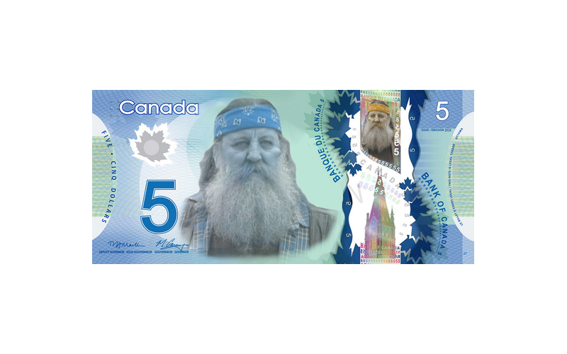 Niaiseries Acadiennes : Les nouveaux billets de 5$ porteront le visage de… Cayouche!