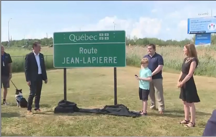 Une route en hommage à Jean Lapierre