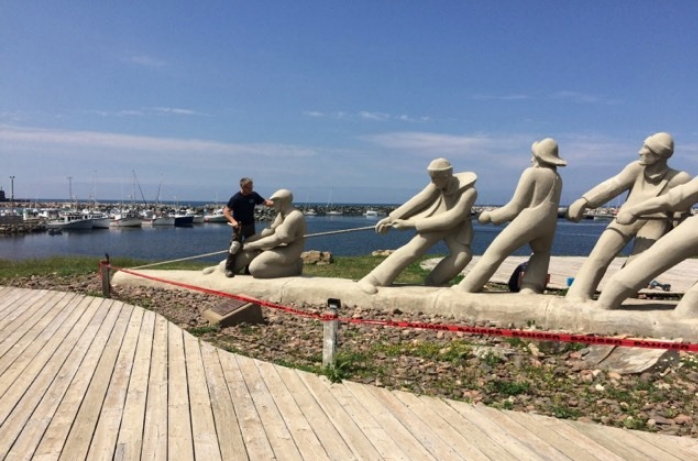 Le monument Hommage aux pêcheurs du site de La Côte se refait une beauté!