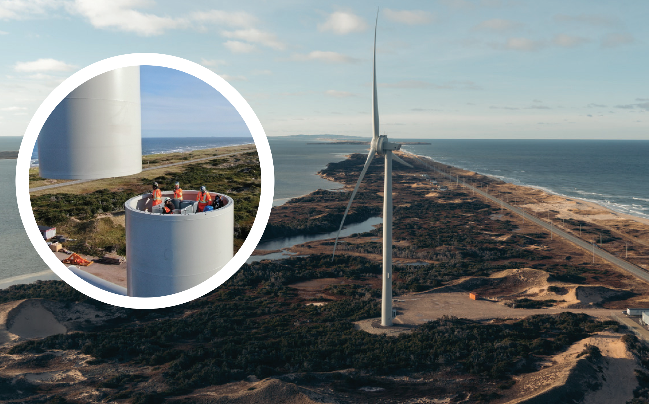 Le parc éolien de la Dune-du-Nord est maintenant en opération