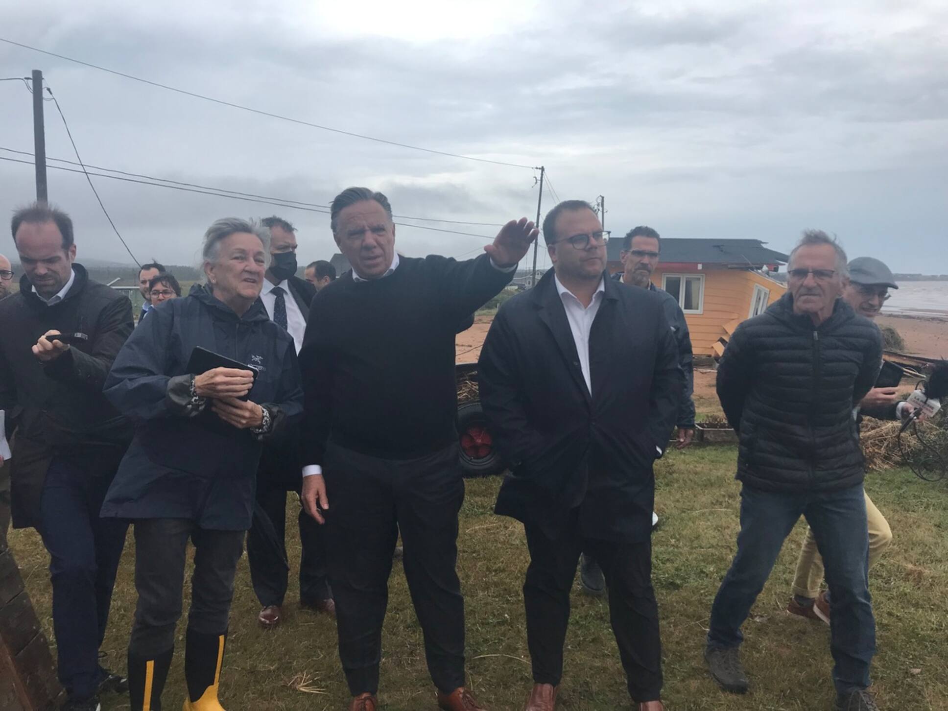 Paul St-Pierre Plamondon et François Legault aux Îles-de-la-Madeleine