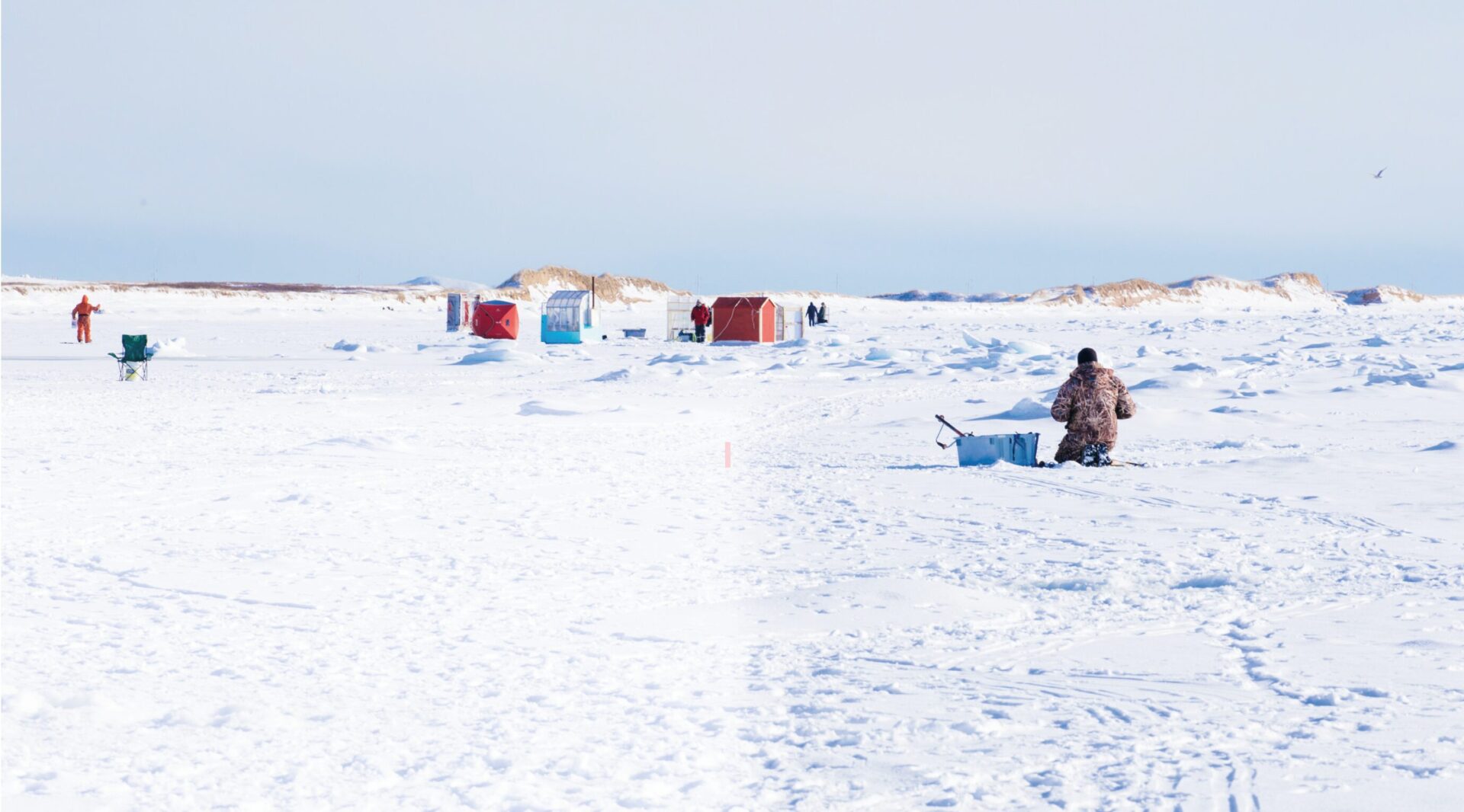 Pêche blanche : Une fois la saison terminée, on ramène sa cabane à la maison