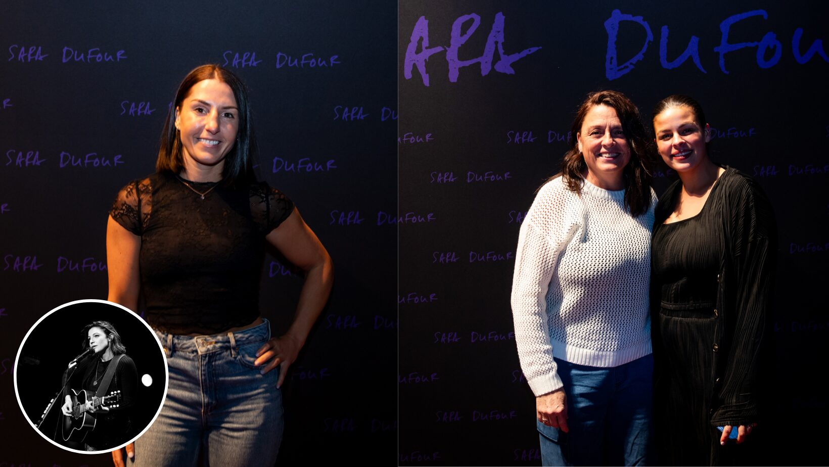 Alanis Désilets, Marie-Josée Gauvin et Kim Clavel à la première de Sara Dufour