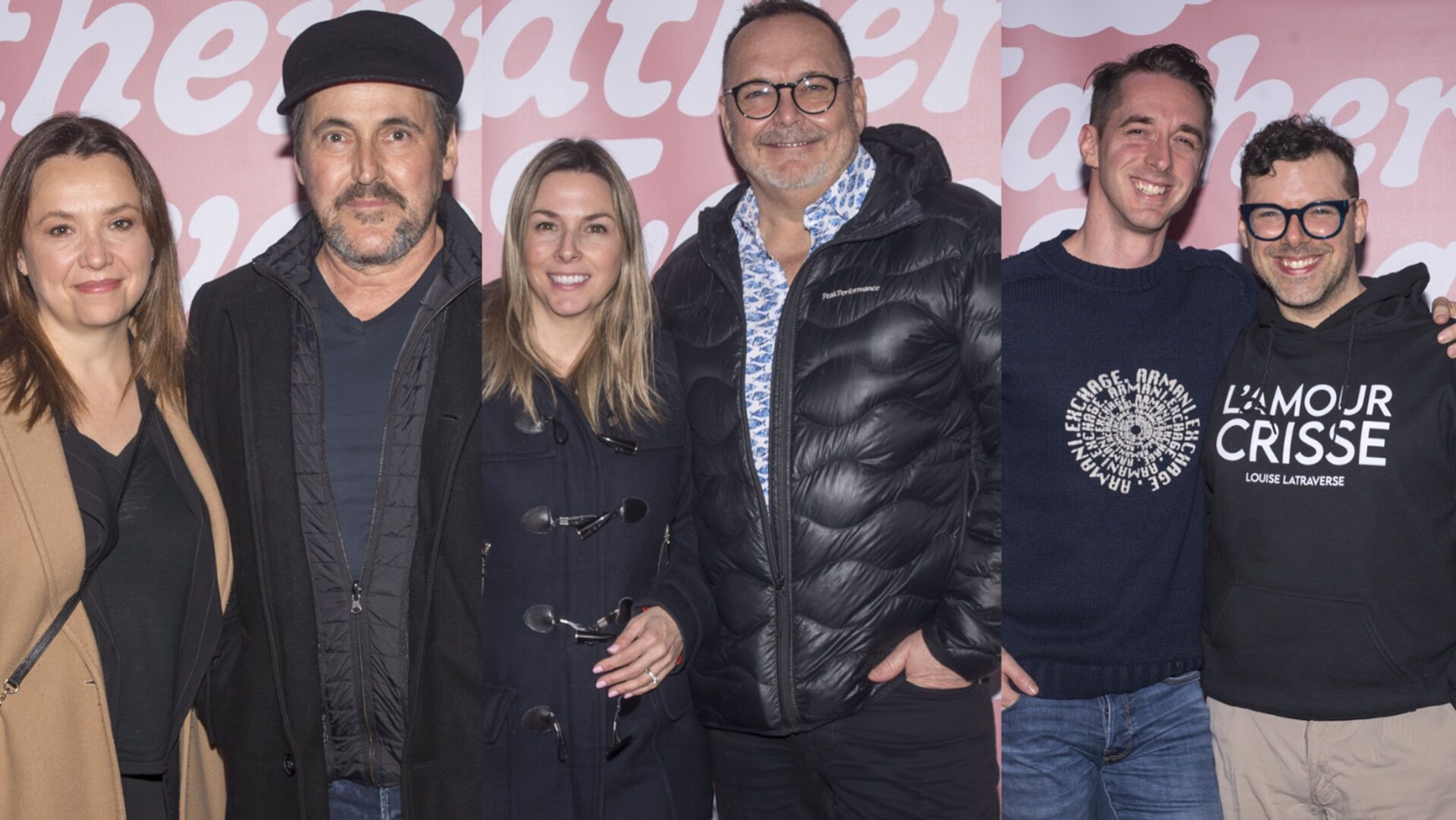 Guy A. Lepage, Jean-Michel Anctil, Simon Boulerice et les stars à la première de Katherine Levac