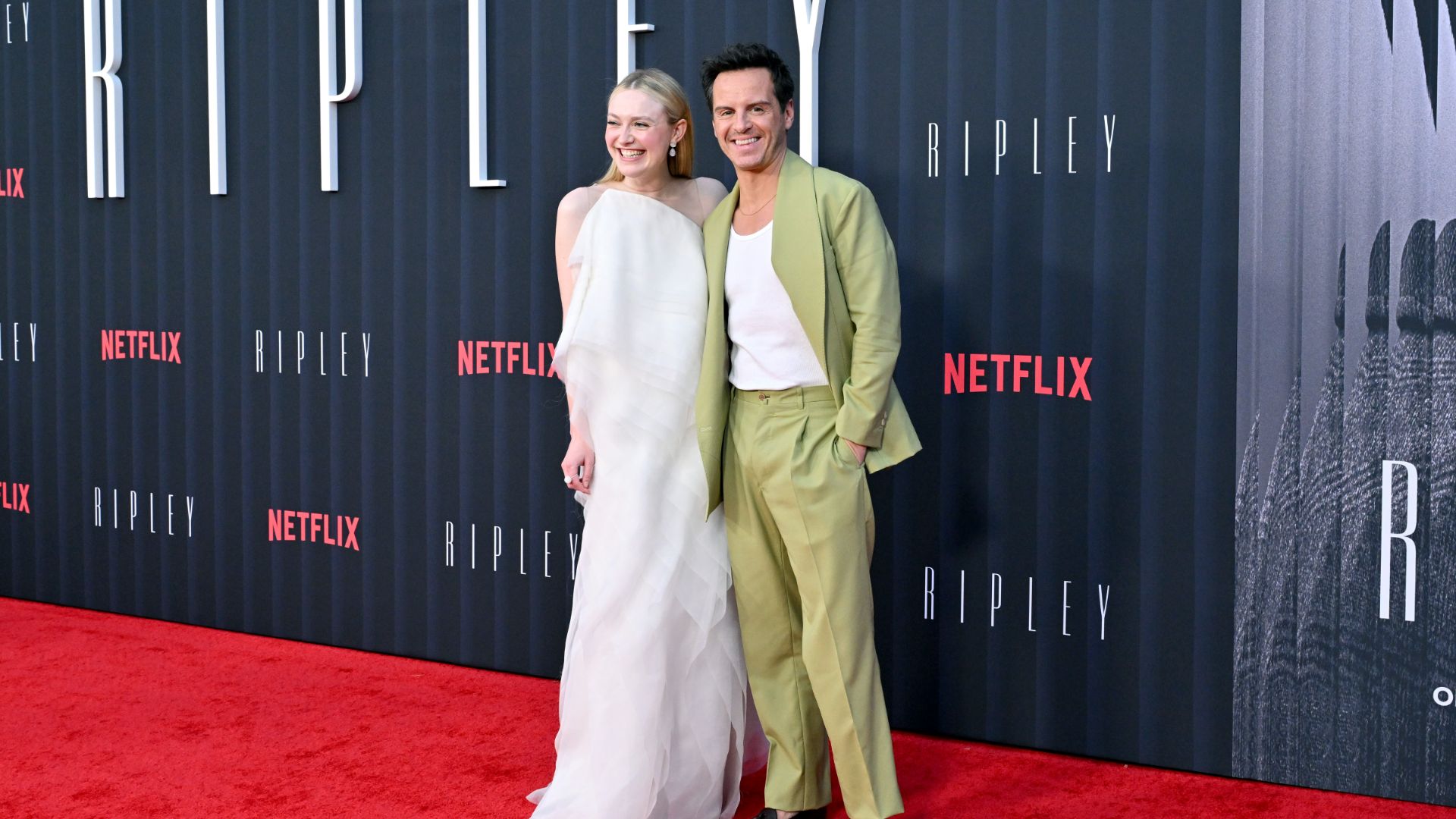 Dakota Fanning et Andrew Scott étaient tout sourire sur le tapis rouge de Ripley