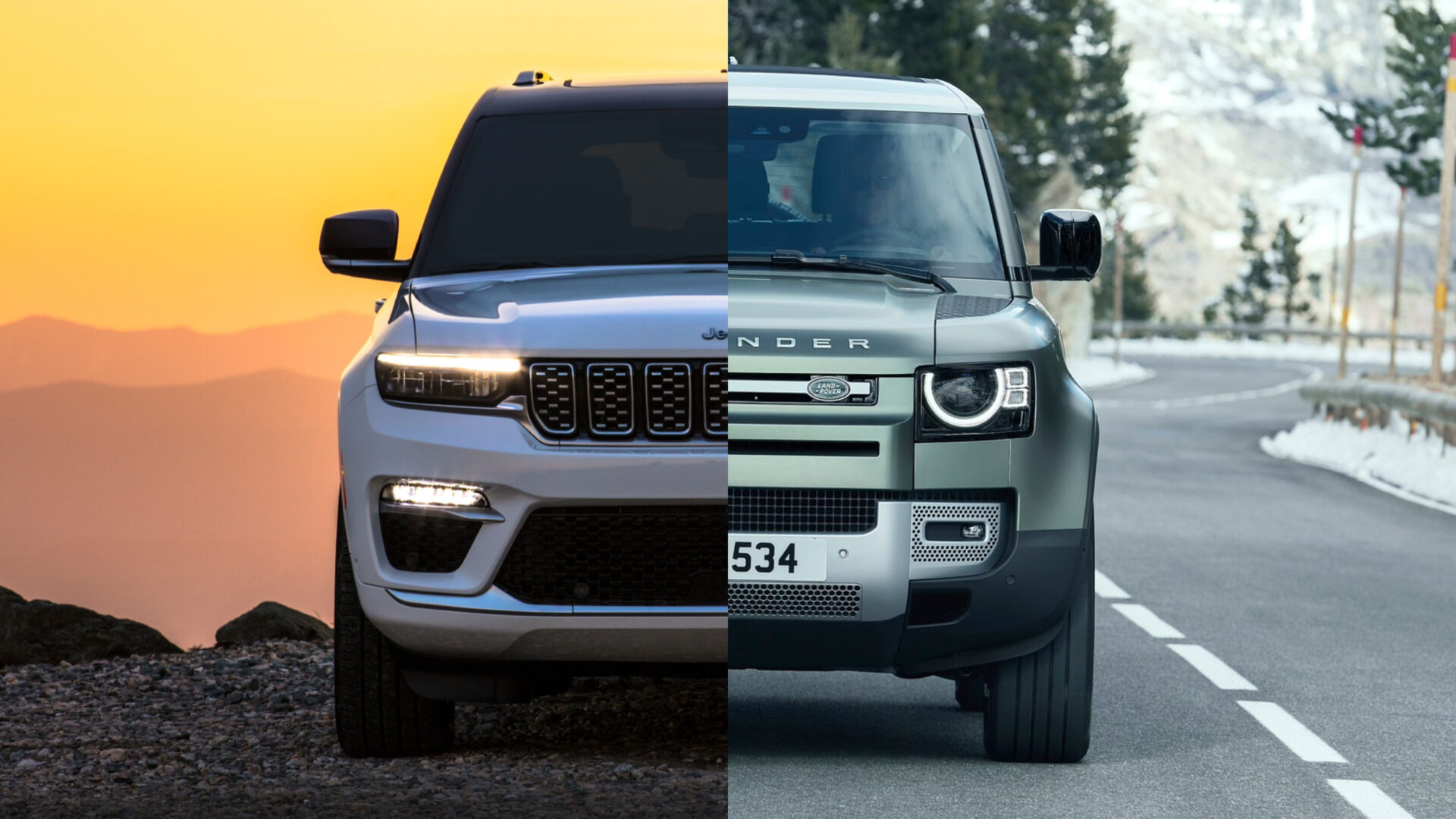 Jeep Grand Cherokee 4xe ou Land Rover Defender P400?