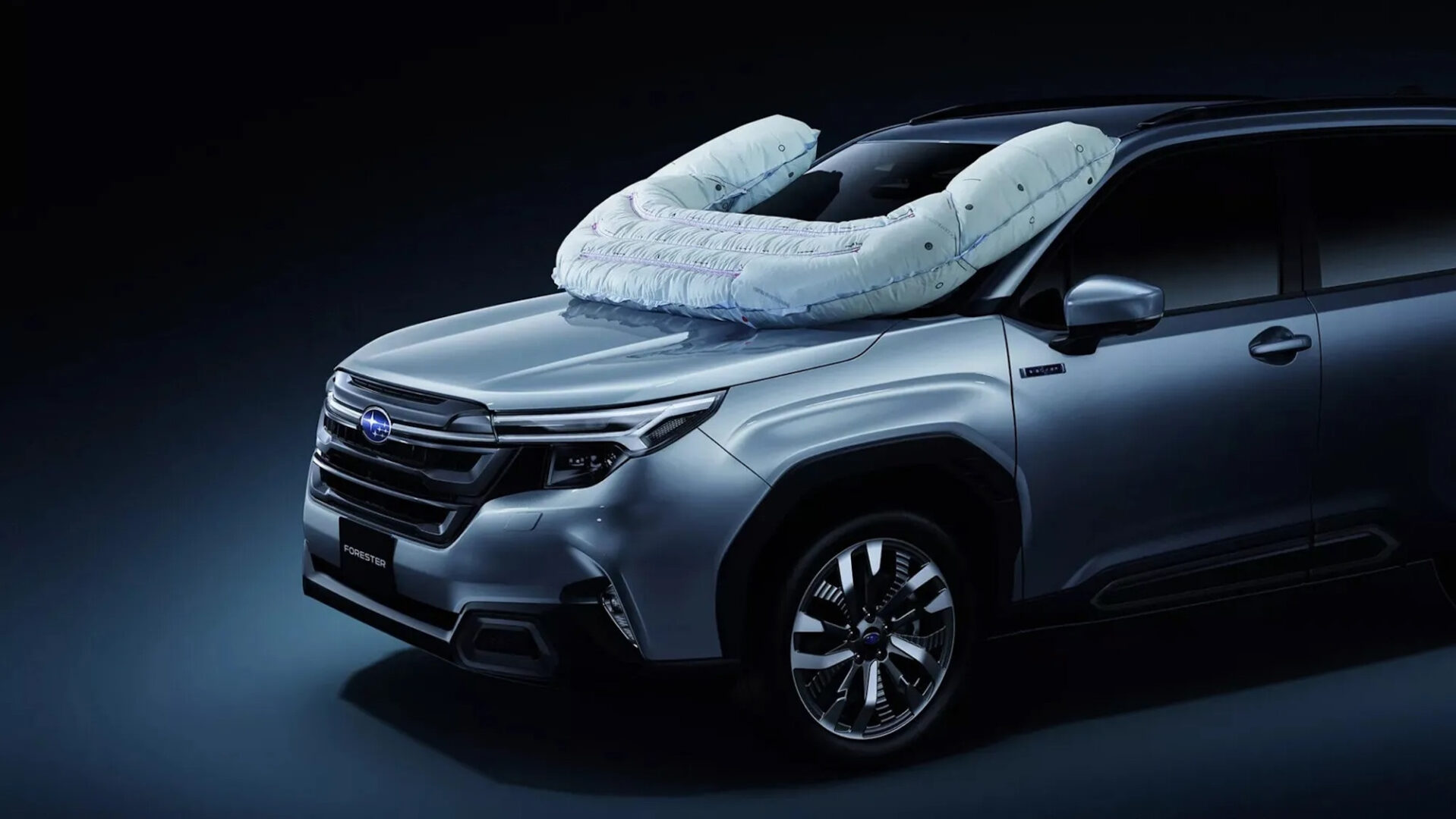 Un coussin gonflable pour les cyclistes sur le Subaru Forester