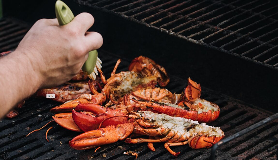 Homards grillés sur le BBQ