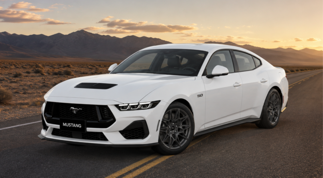 Image_Ford_Mustang_4_portes_modifiee_par_ordinateu