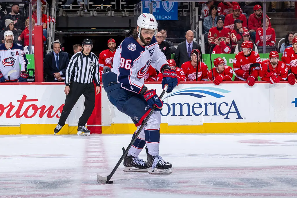 Columbus Blue Jackets v Detroit Red Wings