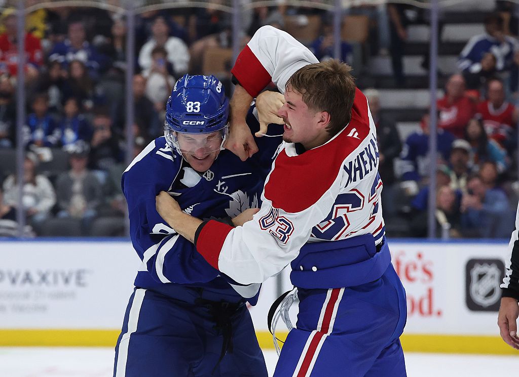Toronto Maple Leafs play the Montreal Canadiens in their first preseason game
