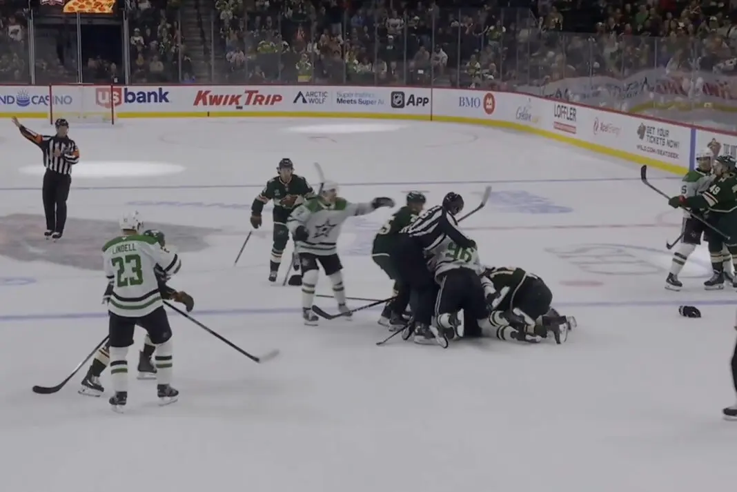 Wild-vs-Stars-bagarre-generale